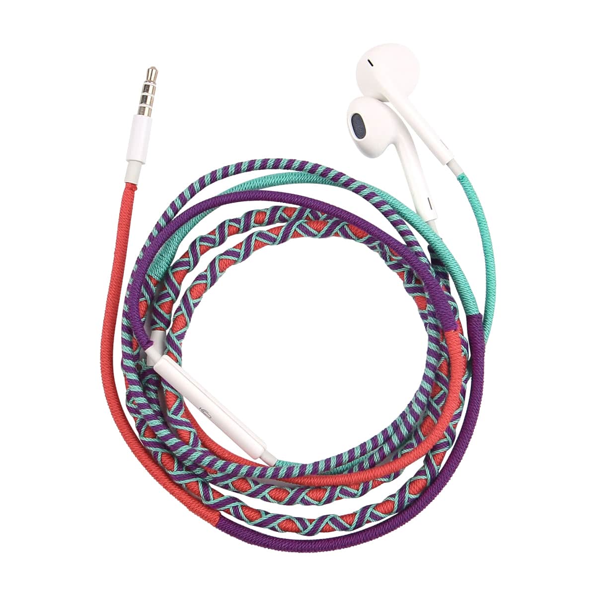 

1pc Handmade Rope In-ear Headphone, Multicolor