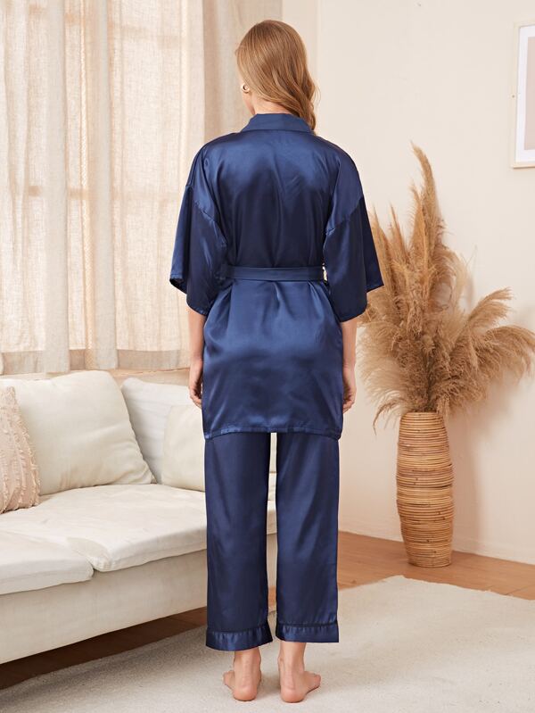Pyjama Fille Satin 2 Pièces - Top Boutonné Et Short élastiqué, Confortable Et Stylé Pour Nuit Ou Détente (plusieurs Couleurs Et Tailles)