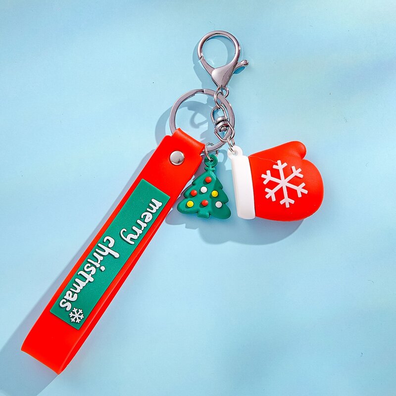 

Christmas Charm Keychain, Red