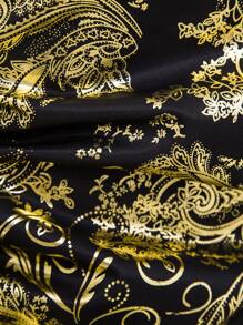 Manfinity AFTRDRK Men Baroque Print Button Through Shirt - Multicolor - View 7