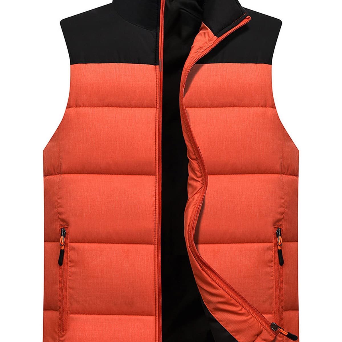 

Guys Colorblock Zip Up Puffer Vest, Multicolor