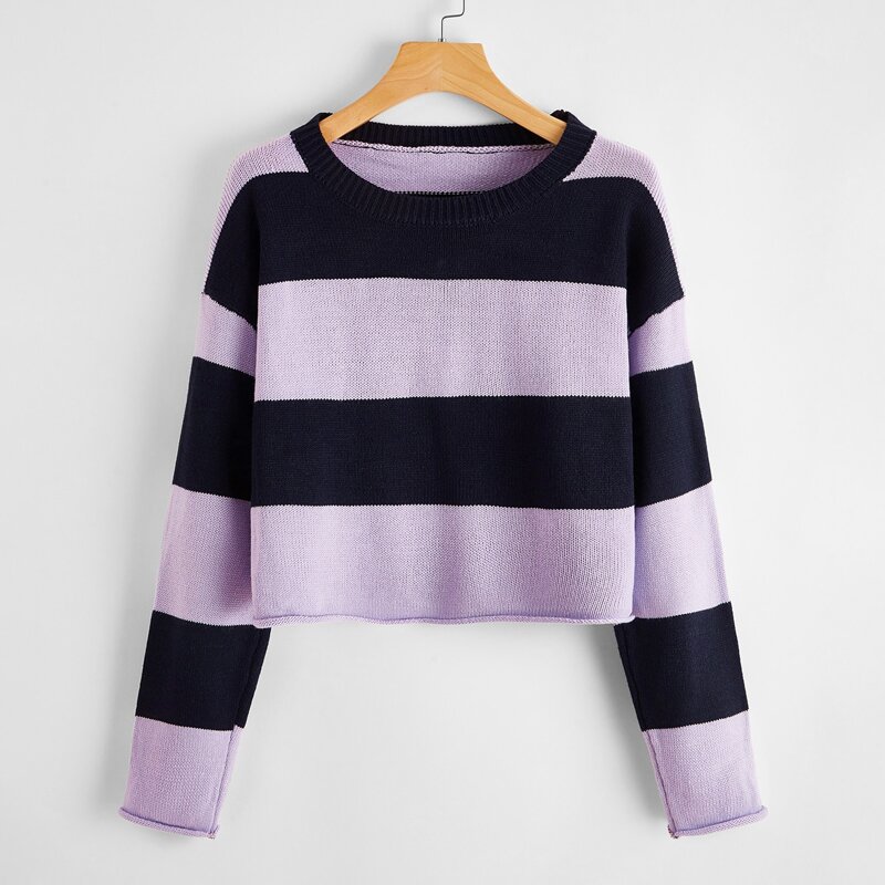 

Striped Knit Sweater, Multicolor
