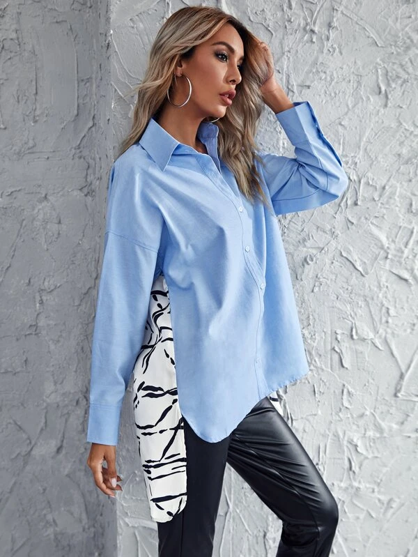 high low tunic blouse