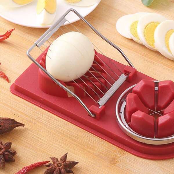 

Multifunction Egg Cutter, Red
