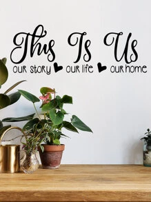 Slogan Graphic Wall Sticker, Stickers, Wall Decal, Vinyl Decal For Home Decorations, Spring Decoration Items Refresh Your Home, Rama Decoration Stickers Gifts Birthday Graduation