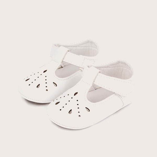 

Baby Girl Hollow Out Flats, White