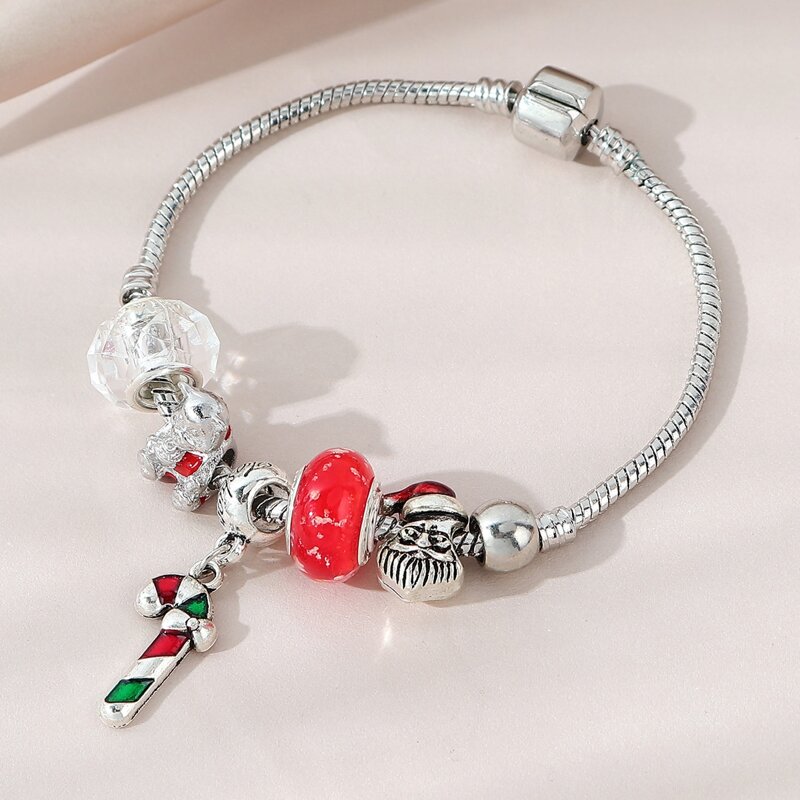 

Christmas Stick Charm Bracelet, Multicolor