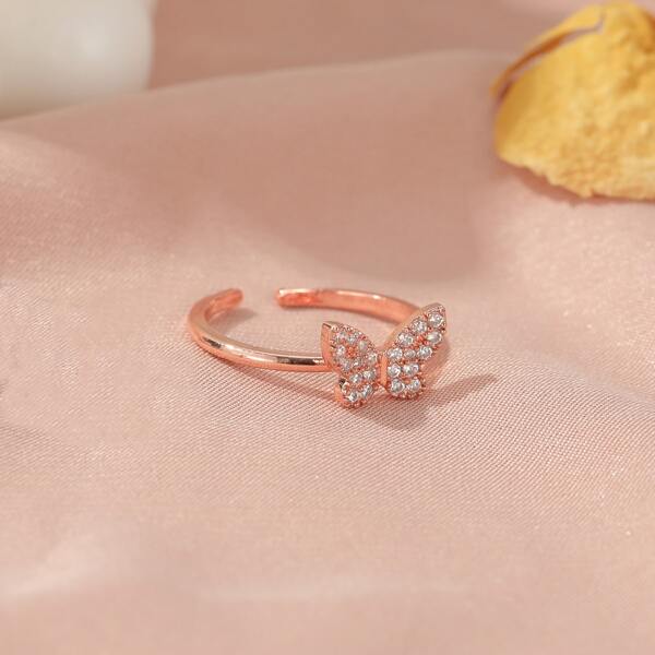 

Butterfly Decor Ring, Gold