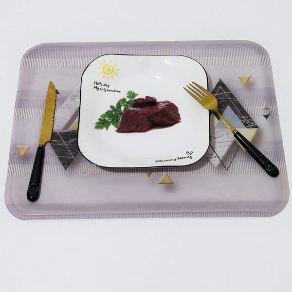 

Marble Pattern Placemat, Multicolor
