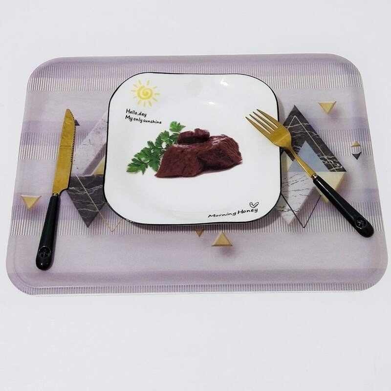 

Marble Pattern Placemat, Multicolor