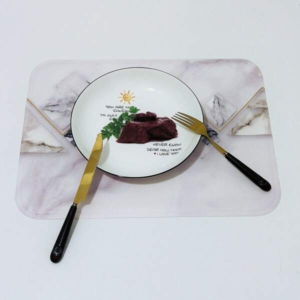 

Marble Pattern Placemat, Multicolor