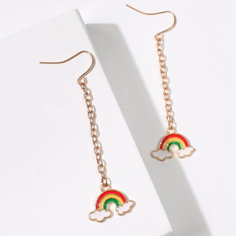 

Rainbow Drop Earrings, Multicolor