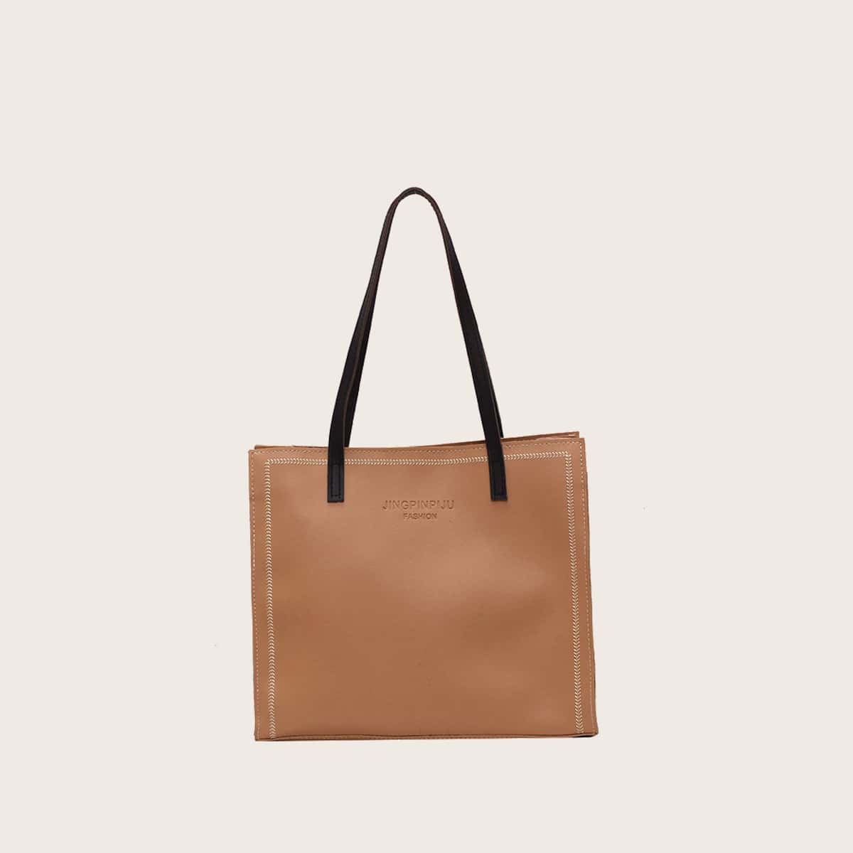 

Simple Tote Bag, Brown