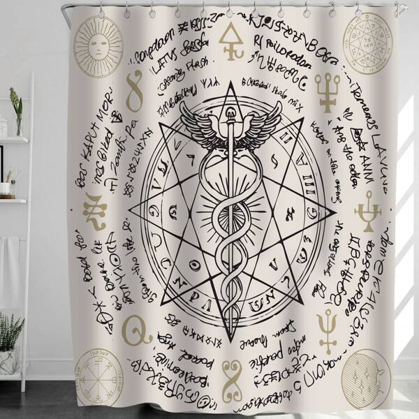 

Halloween Graphic Print Shower Curtain, Multicolor