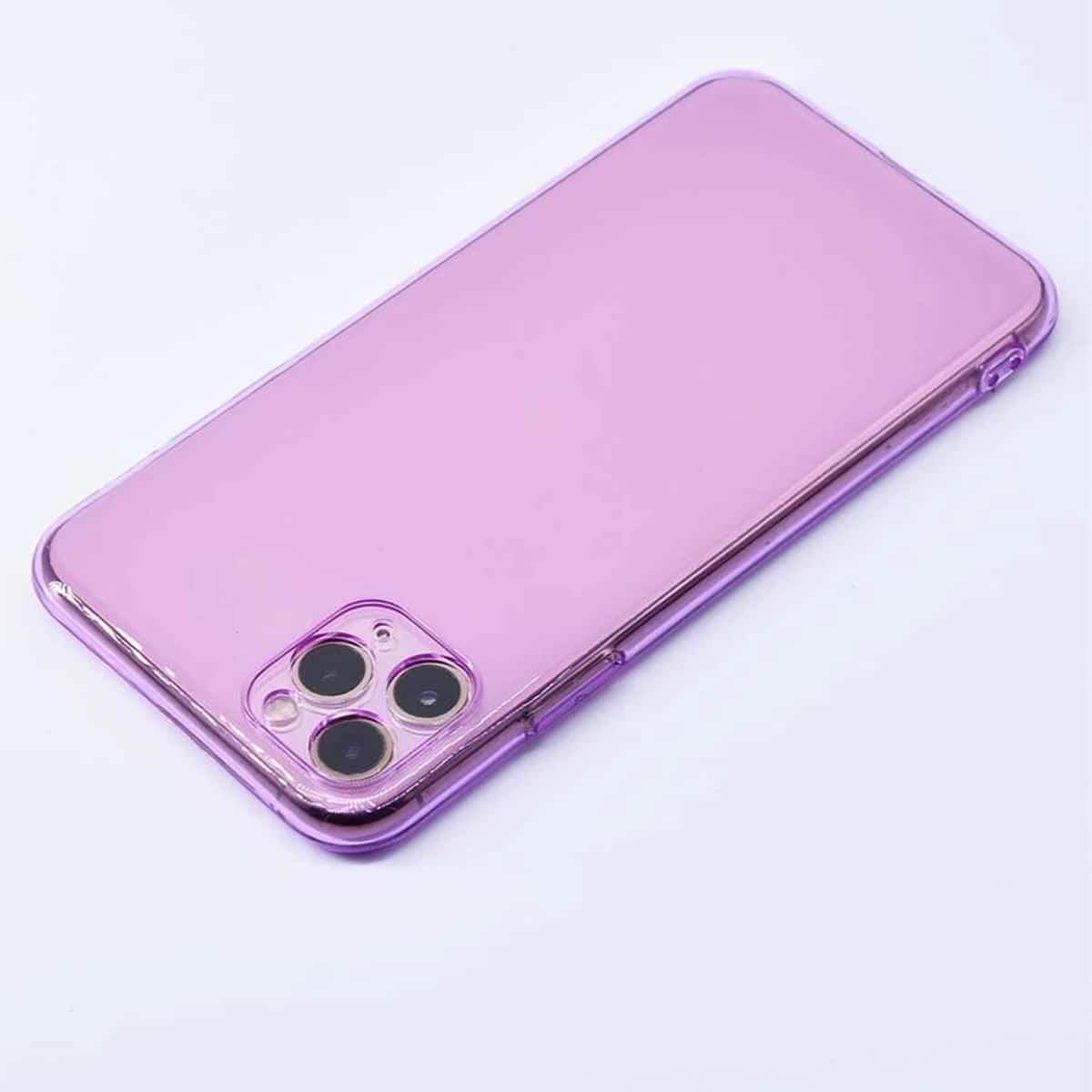 

Soft Clear iPhone Case, Purple