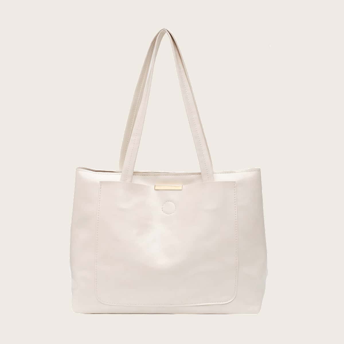 

Minimalist Tote Bag, White