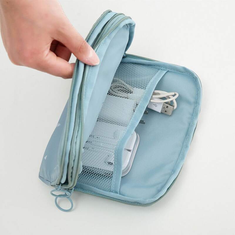 

1pc Multifunction Travel Digital Storage Bag, Blue