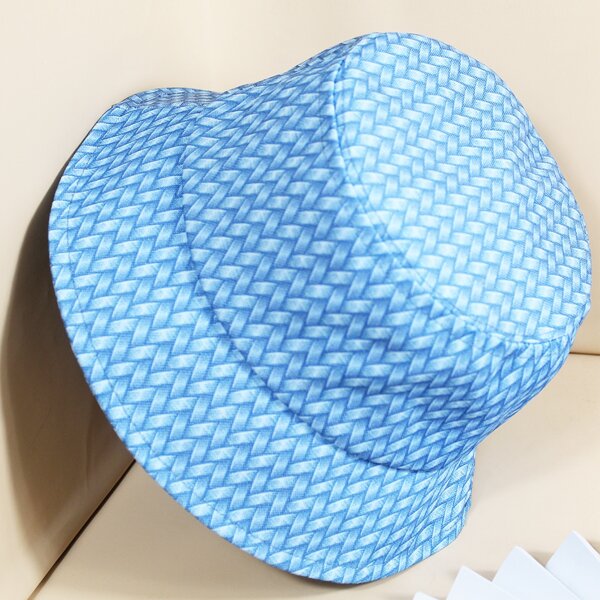 

Herringbone Bucket Hat, Blue