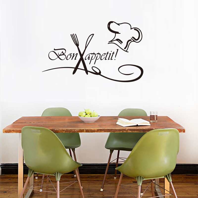 

Slogan Graphic Wall Sticker, Black