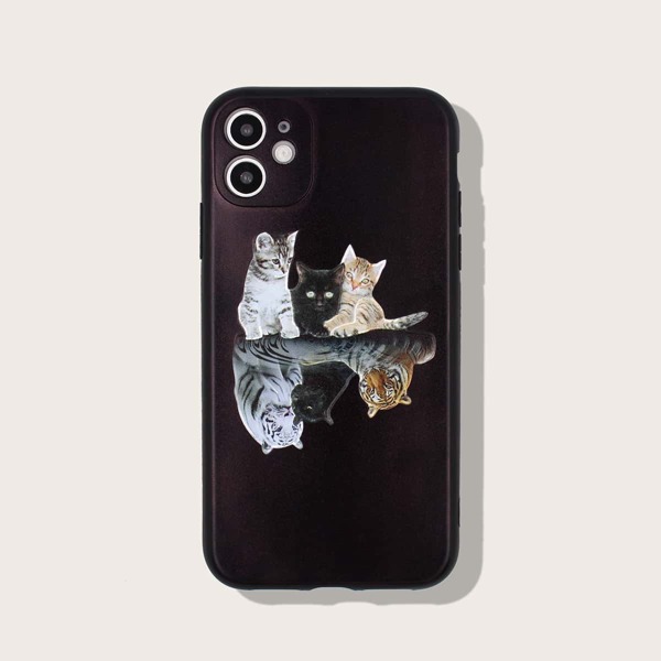 

Чехол для iPhone с принтом животного 1шт, Многоцветный