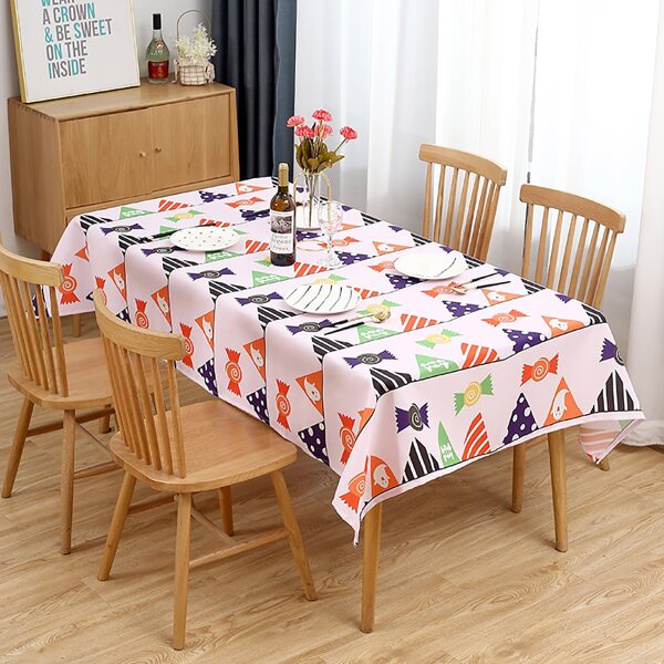 

Halloween Candy Print Tablecloth, Multicolor
