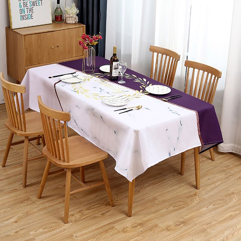 

Marble Pattern Tablecloth, Multicolor