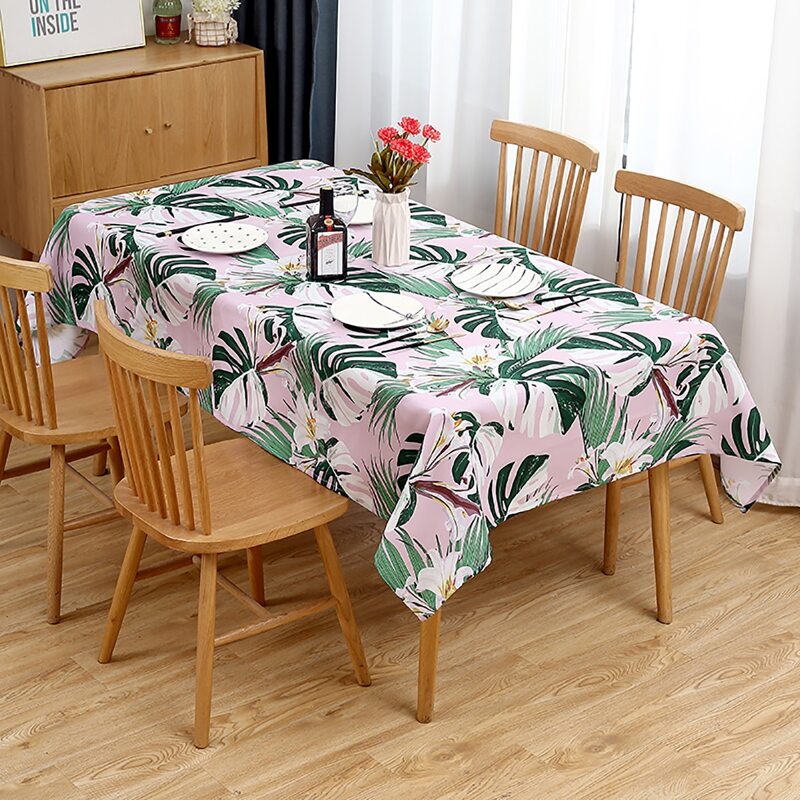 

Plant Print Tablecloth, Multicolor