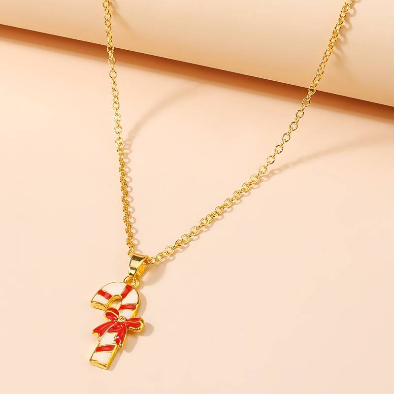 

Christmas Charm Necklace, Gold