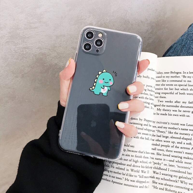 

Cartoon Dinosaur Clear iPhone Case
