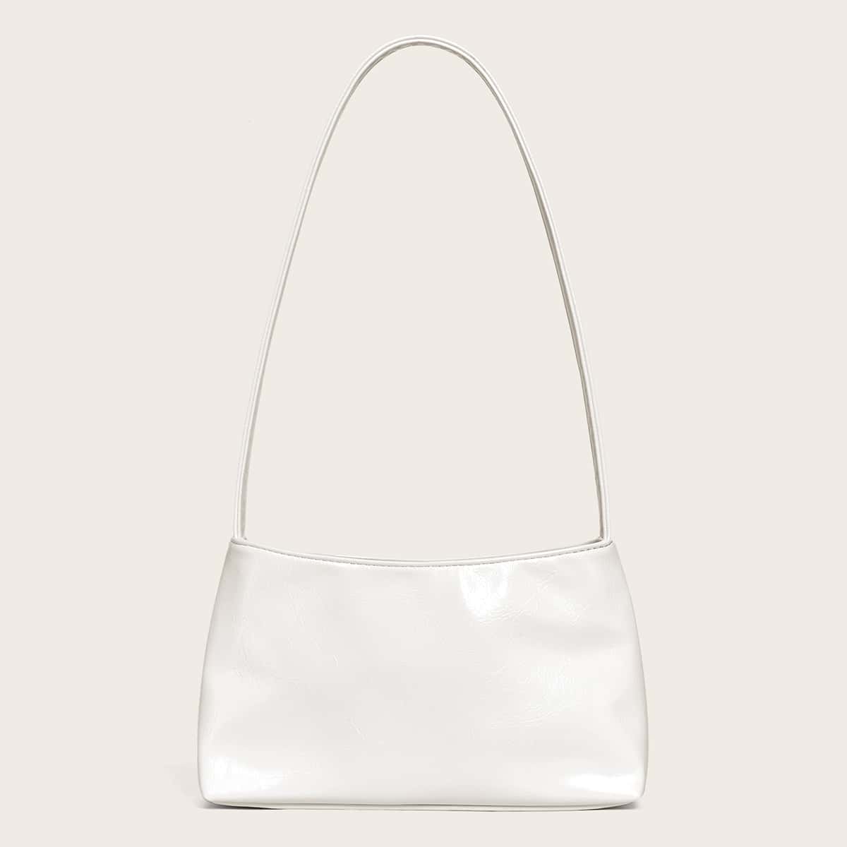 

Minimalist Baguette Bag, White