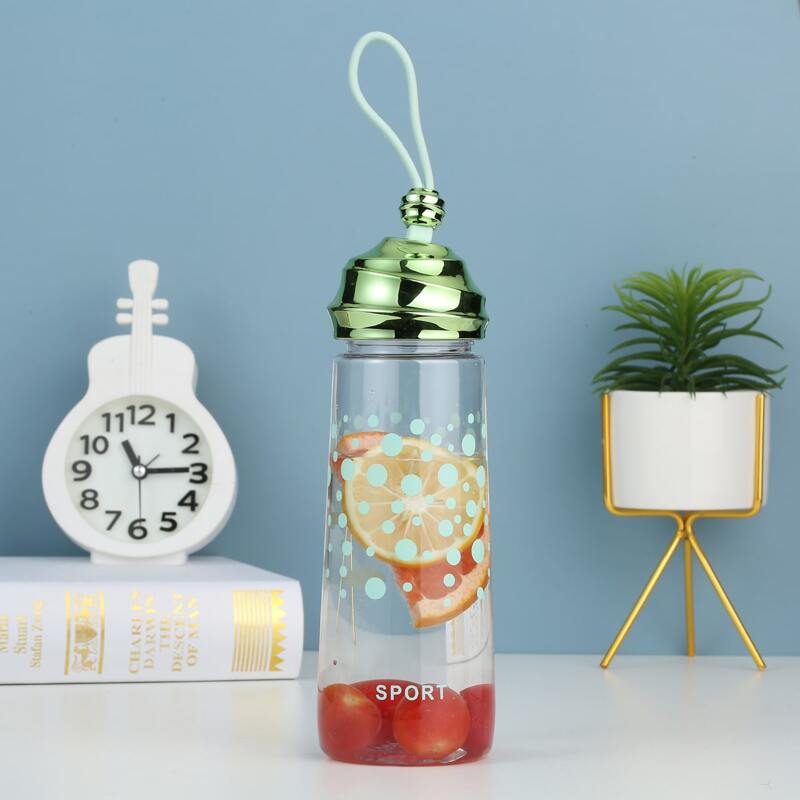 

1pc Portable Plastic Water Bottle, Clear