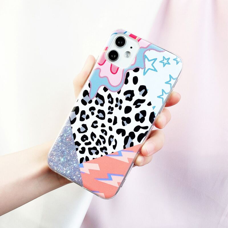 

Colorblock Graphic iPhone Case, Multicolor