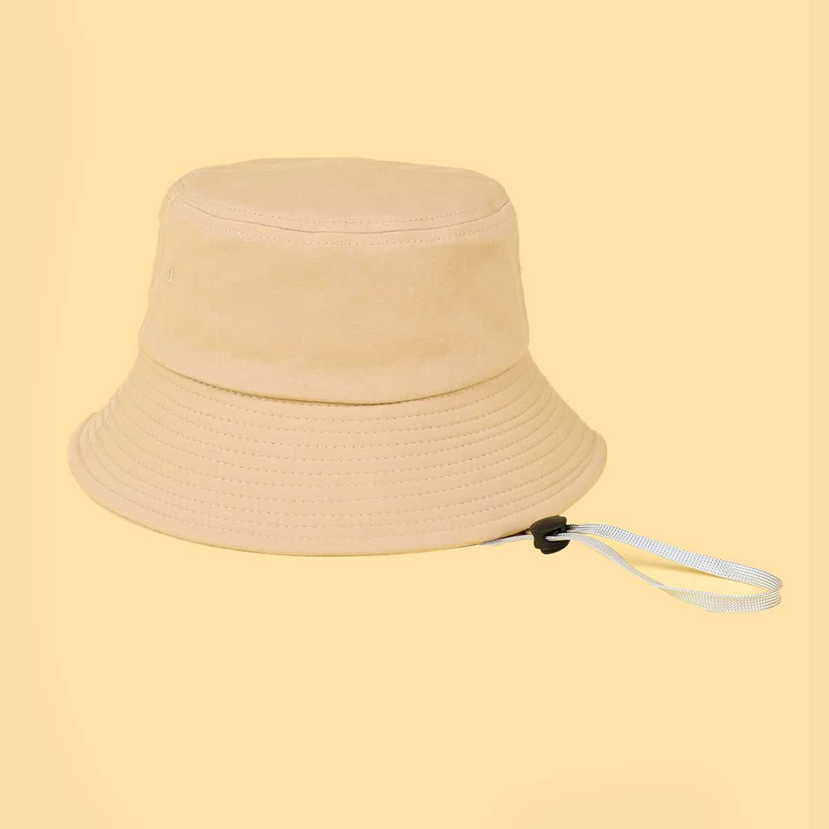

Simple Solid Bucket Hat, Apricot