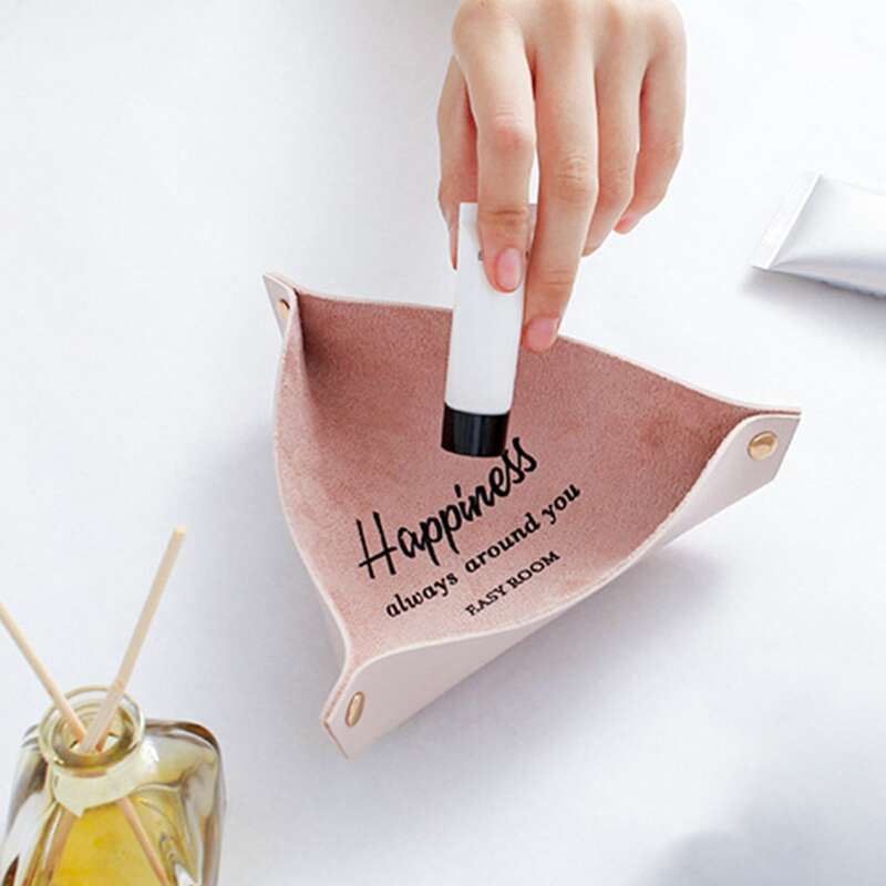 

1pc PU Jewelry Bag, Pink