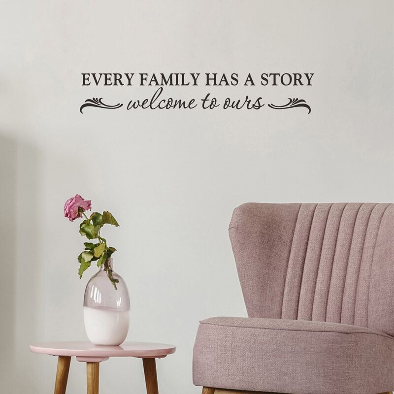 

Slogan Graphic Wall Sticker, Black
