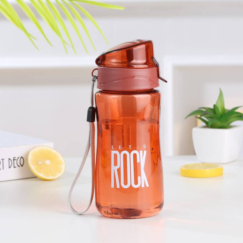 

1pc Portable Plastic Water Bottle, Orange
