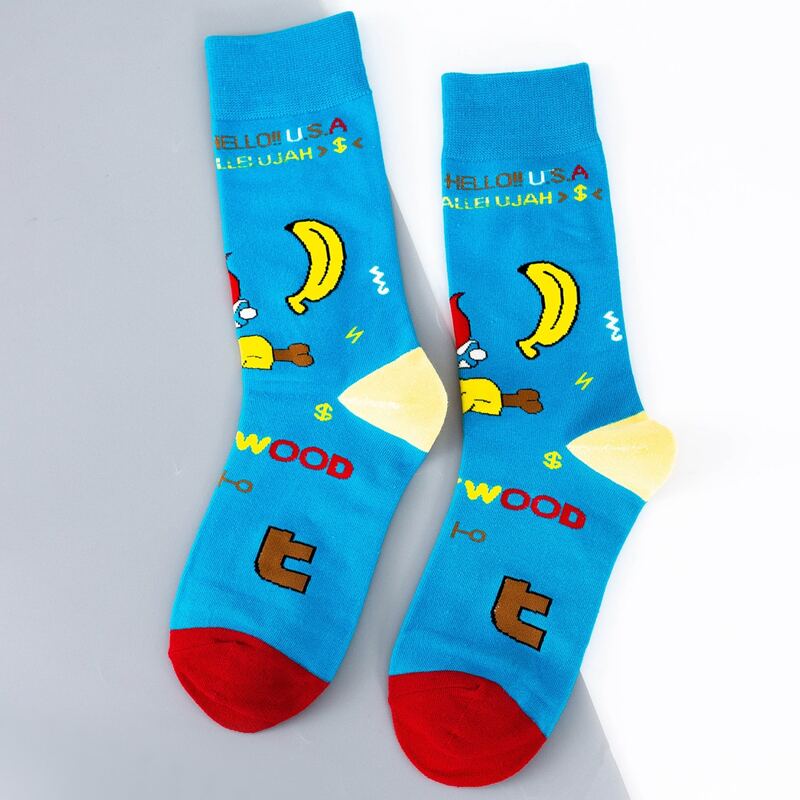 

Guys Letter Graphic Socks, Multicolor