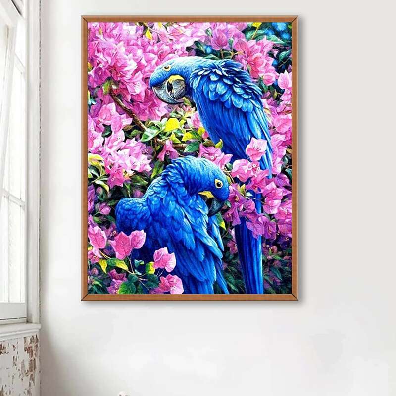 

Parrot Print DIY Diamond Painting, Multicolor
