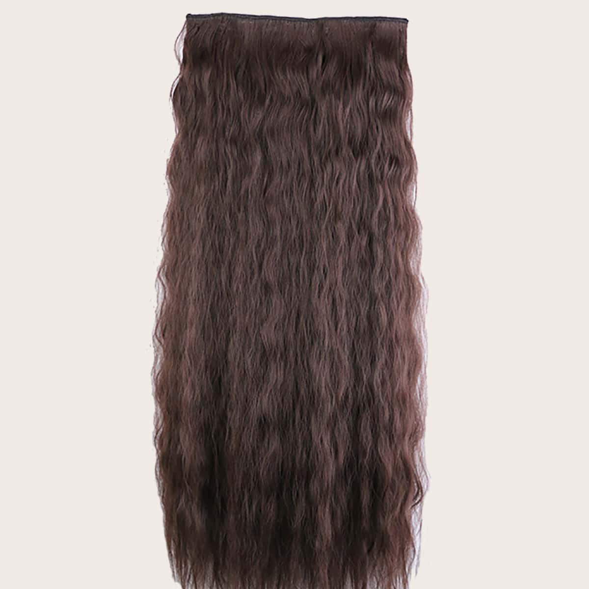 

Clip In Long Curly Hairpiece, Brown