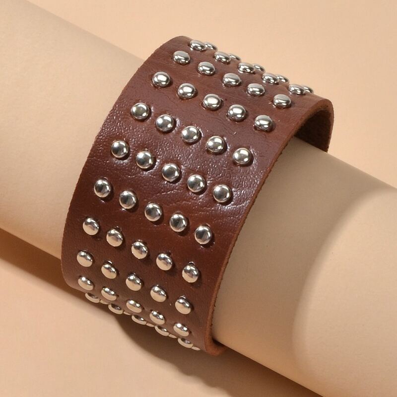 

Guys Studded Bracelet, Brown