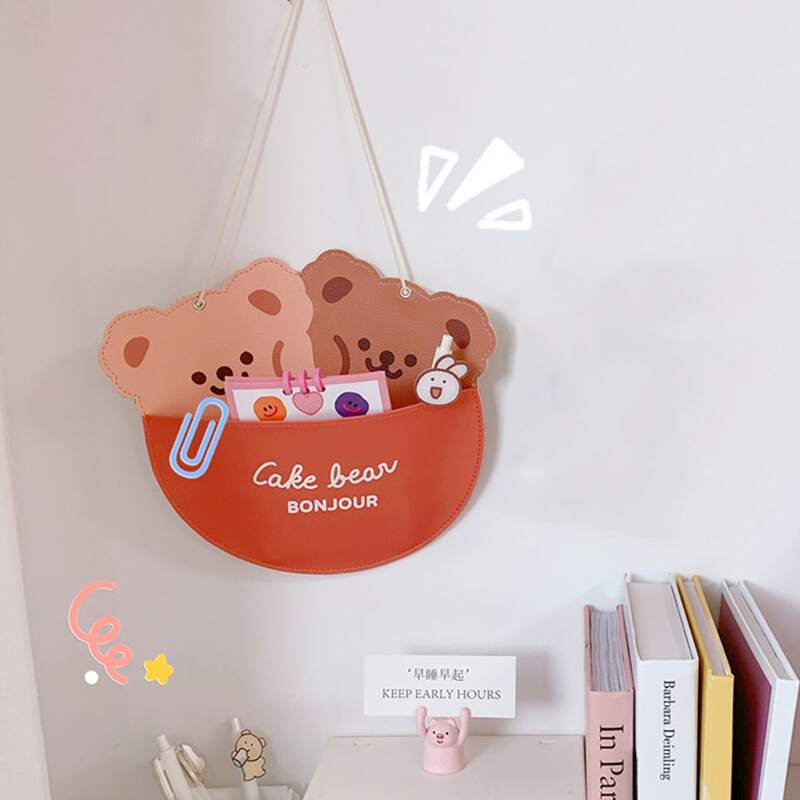 

1pc Cartoon Design Hanging Storage Bag, Multicolor