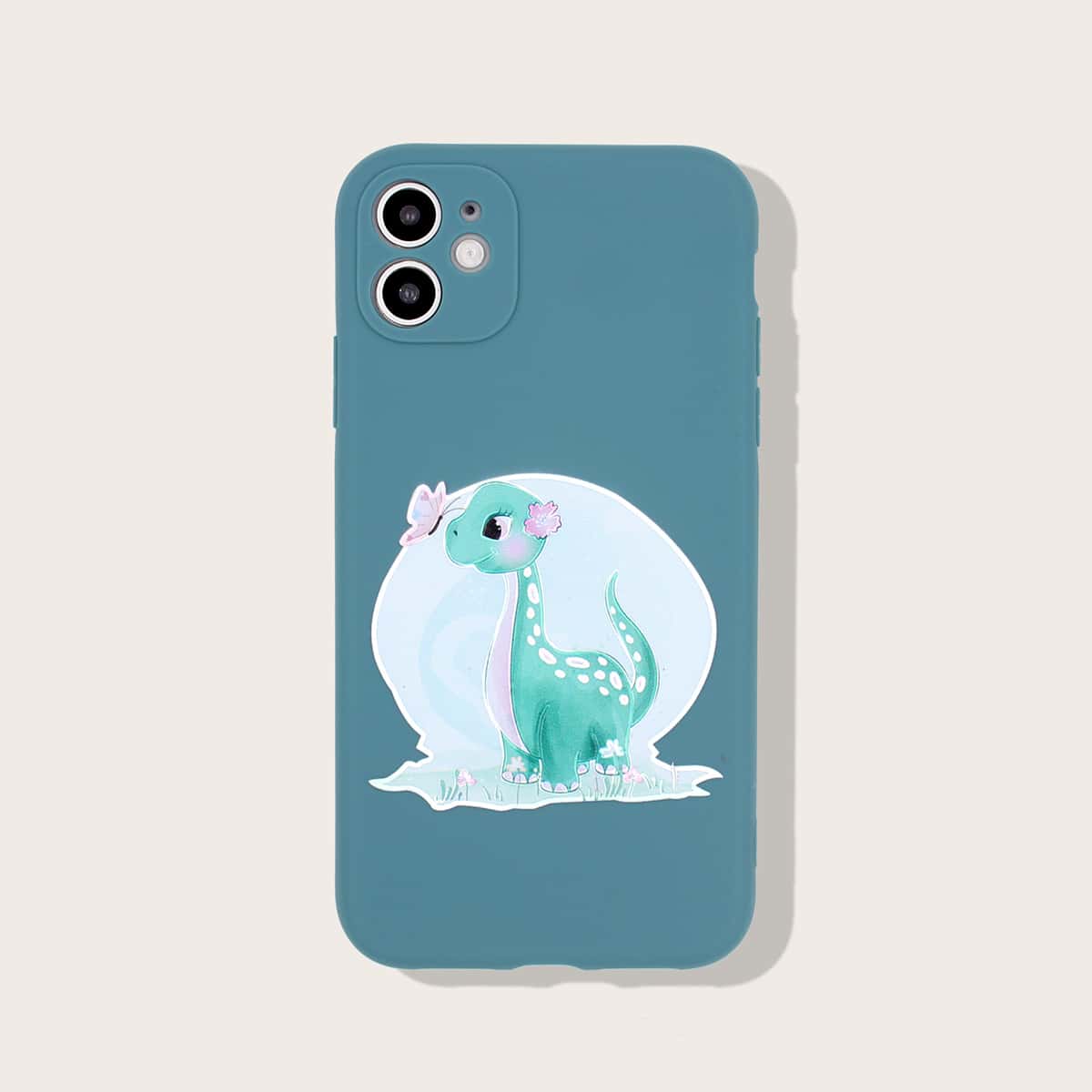 

1pc Cartoon Graphic iPhone Case, Multicolor
