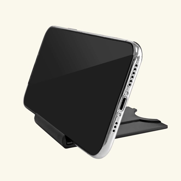 

1pc Portable Desktop Phone Holder, Black