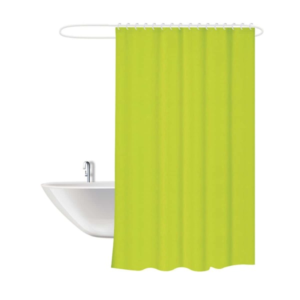 

Plain Shower Curtain With 12hooks, Green