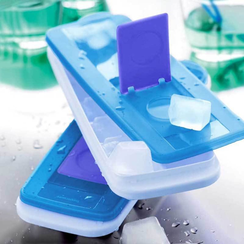 

1pc Ice Cube Mold With Lid, Blue