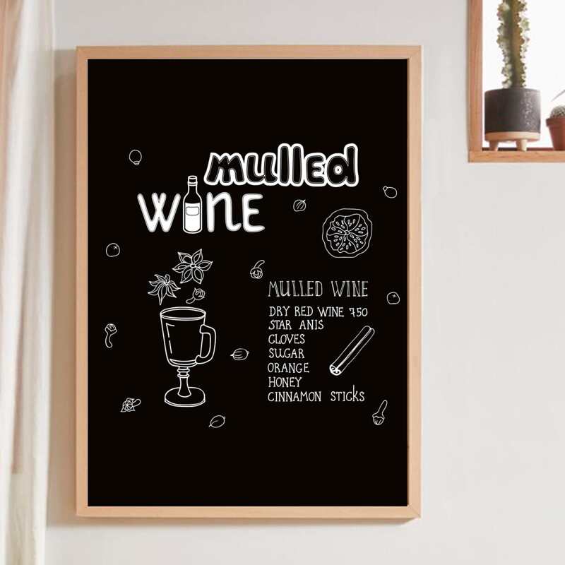 

Letter Graphic Wall Painting Without Frame, Black