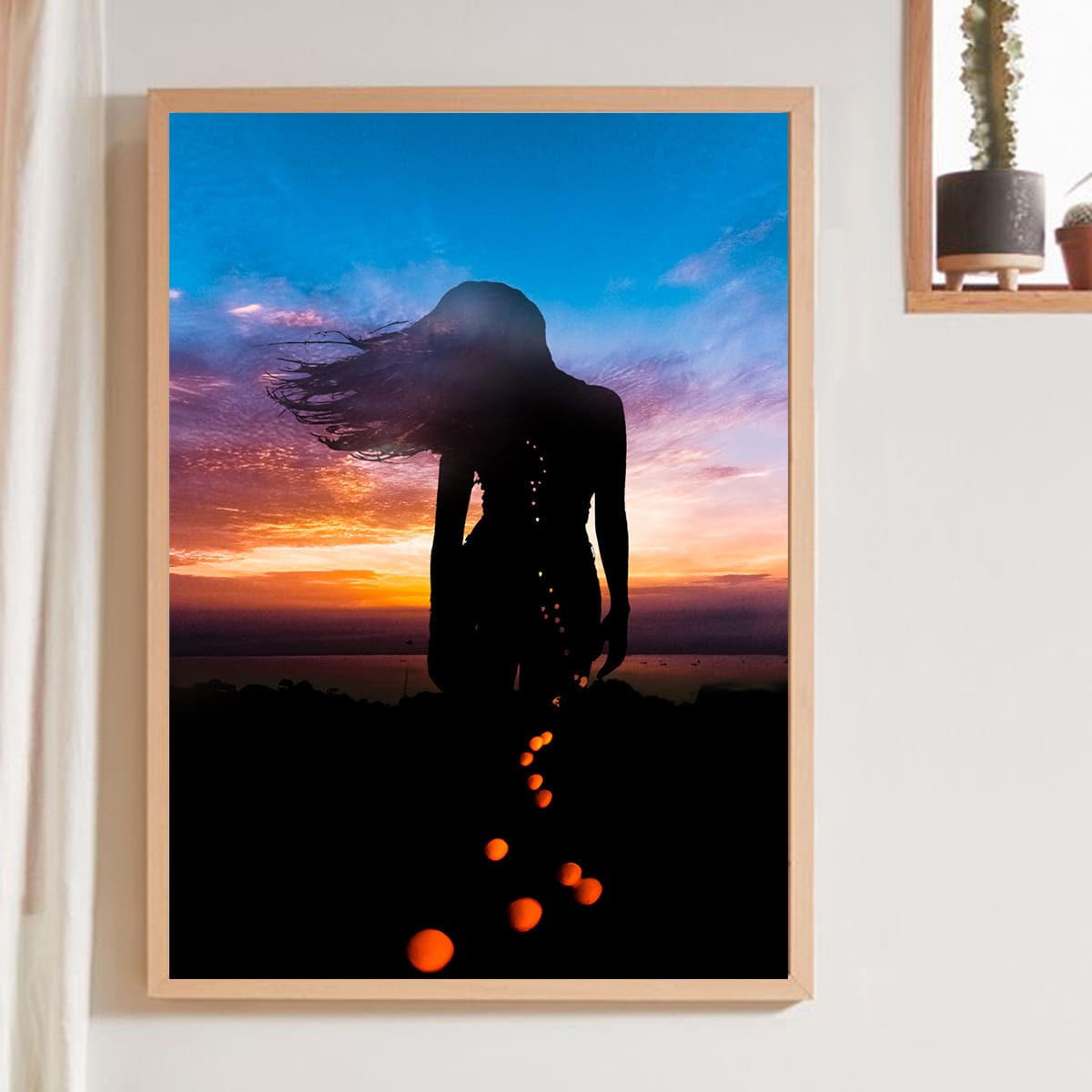 

Figure Graphic Wall Painting Without Frame, Multicolor