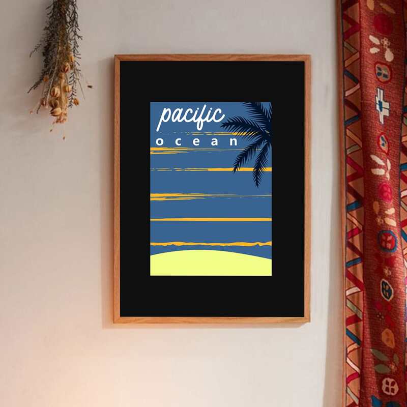 

Letter Graphic Wall Painting Without Frame, Black