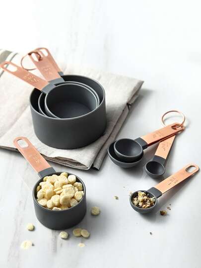 Madebyblanc 8pcs Measuring Spoon Set, Stainless Steel Measuring Cup For Baking Eid Al-Adha