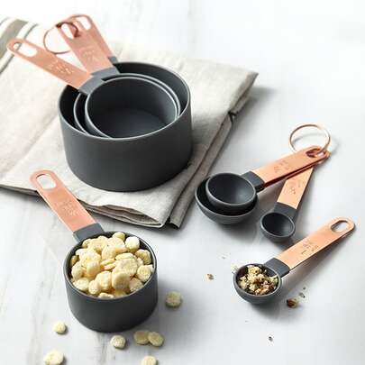 Madebyblanc 8入組量勺套裝不銹鋼烘焙量杯